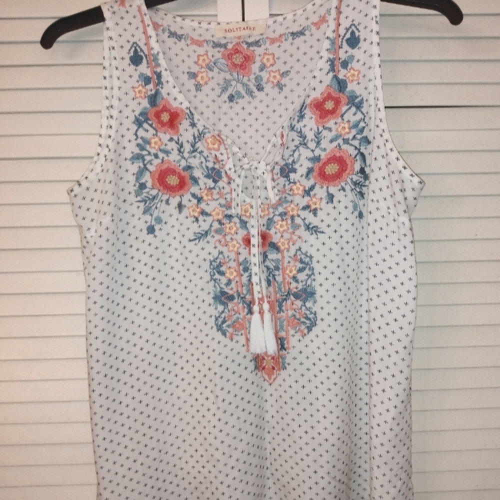 Embroidered floral blouse